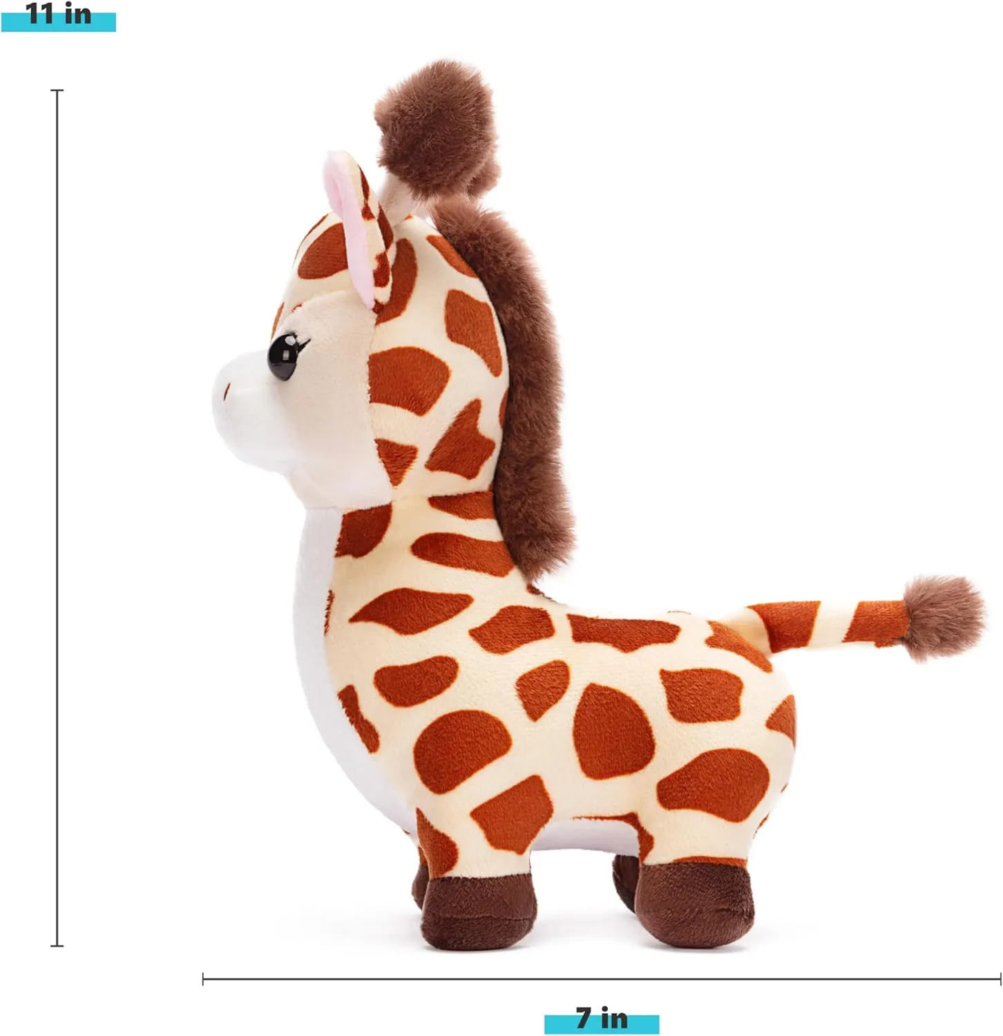 IKASA Giraffe Stuffed Animals Plush Toys,11" Cute Soft Plushie Fluffy Cuddly Toy, Gifts for Family Kids Girls Boys