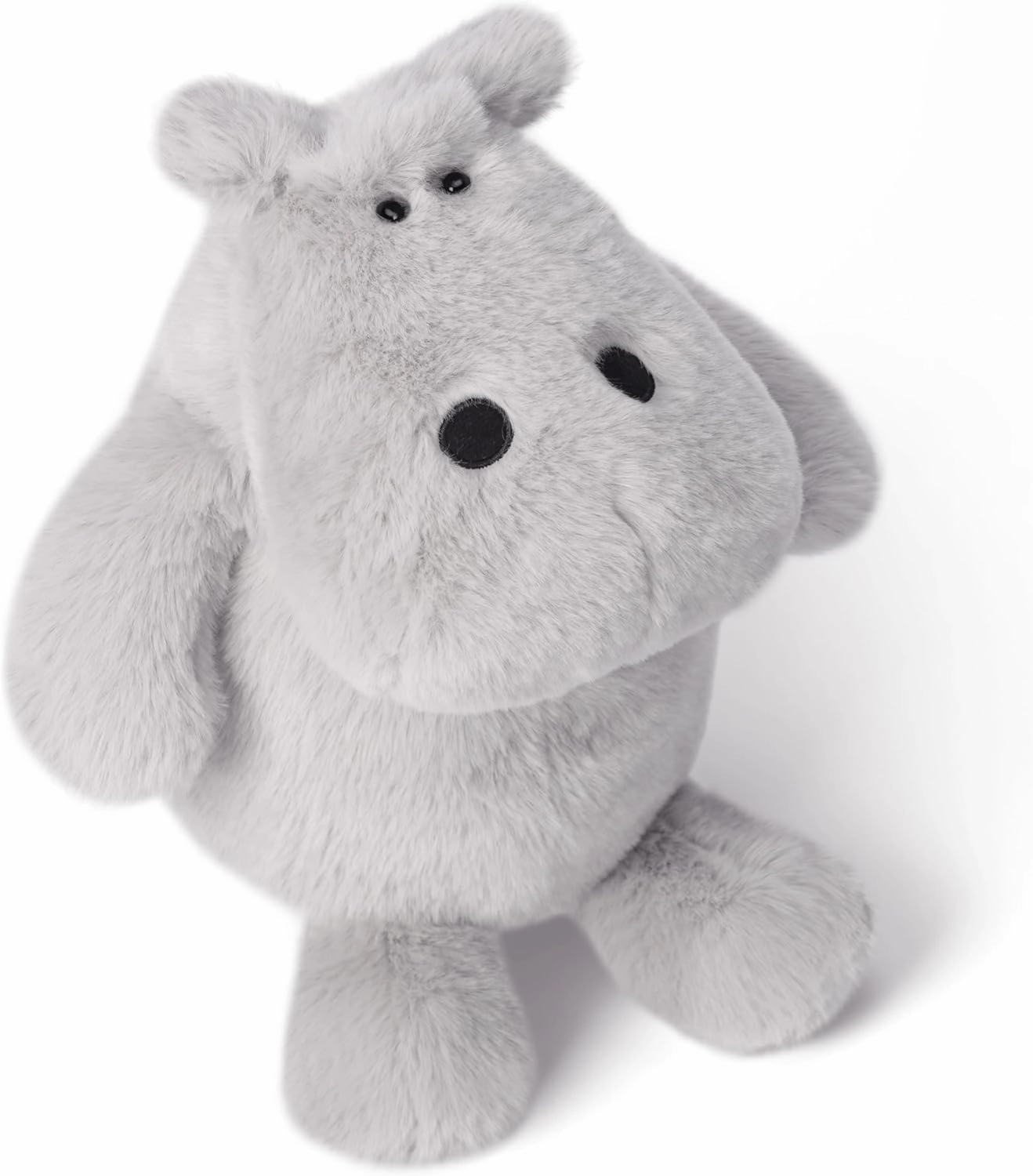 IKASA Hippo Stuffed Animals Plush Toys,14" Hippopotamus Cuddly Cute Soft Small Plushy Toy, Gifts for Family Kids Girls Boys Children