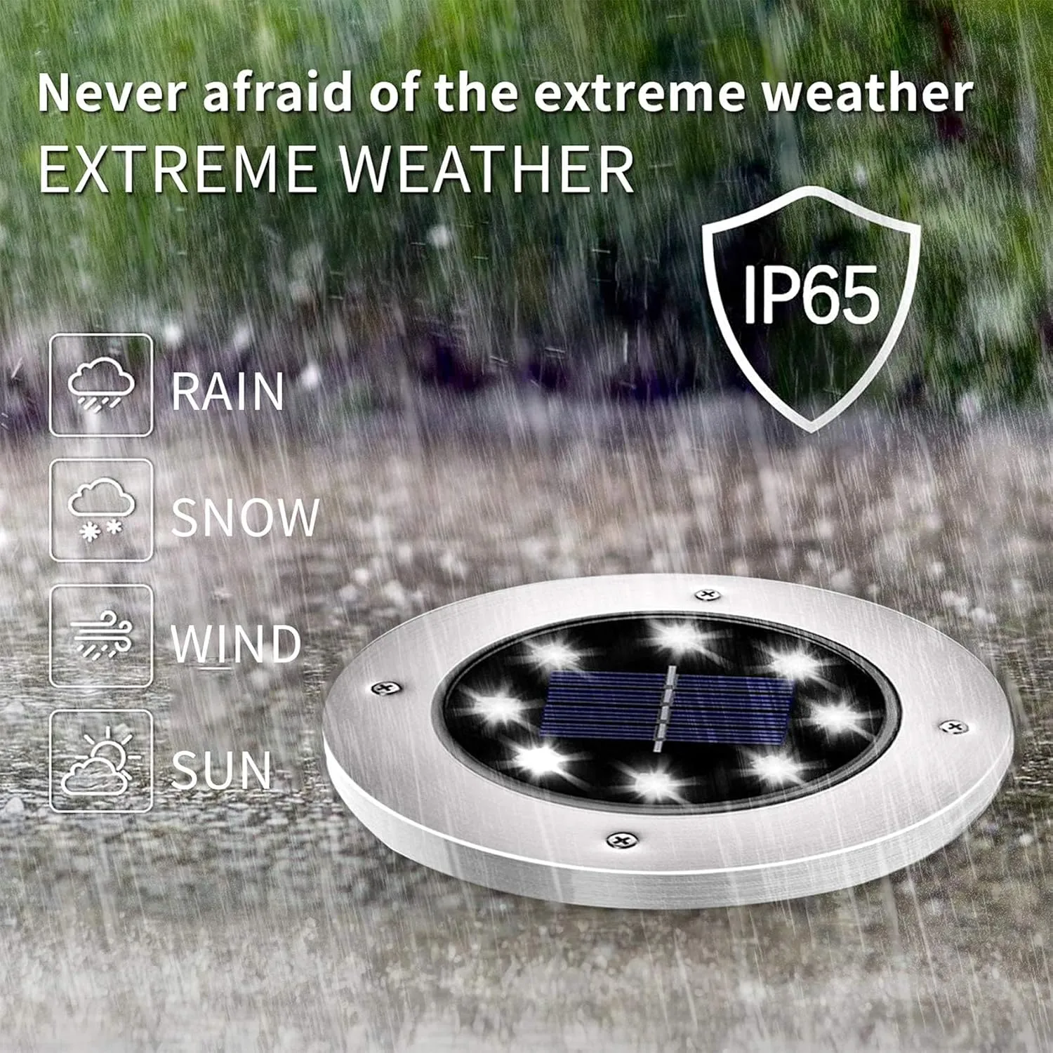 INCX Solar Lights Outdoor Waterproof, 16 Pack Solar Light for Outside, Garden Lights Landscape Lighting for Patio Pathway Lawn Yard Deck Driveway Walkway, Cold White
