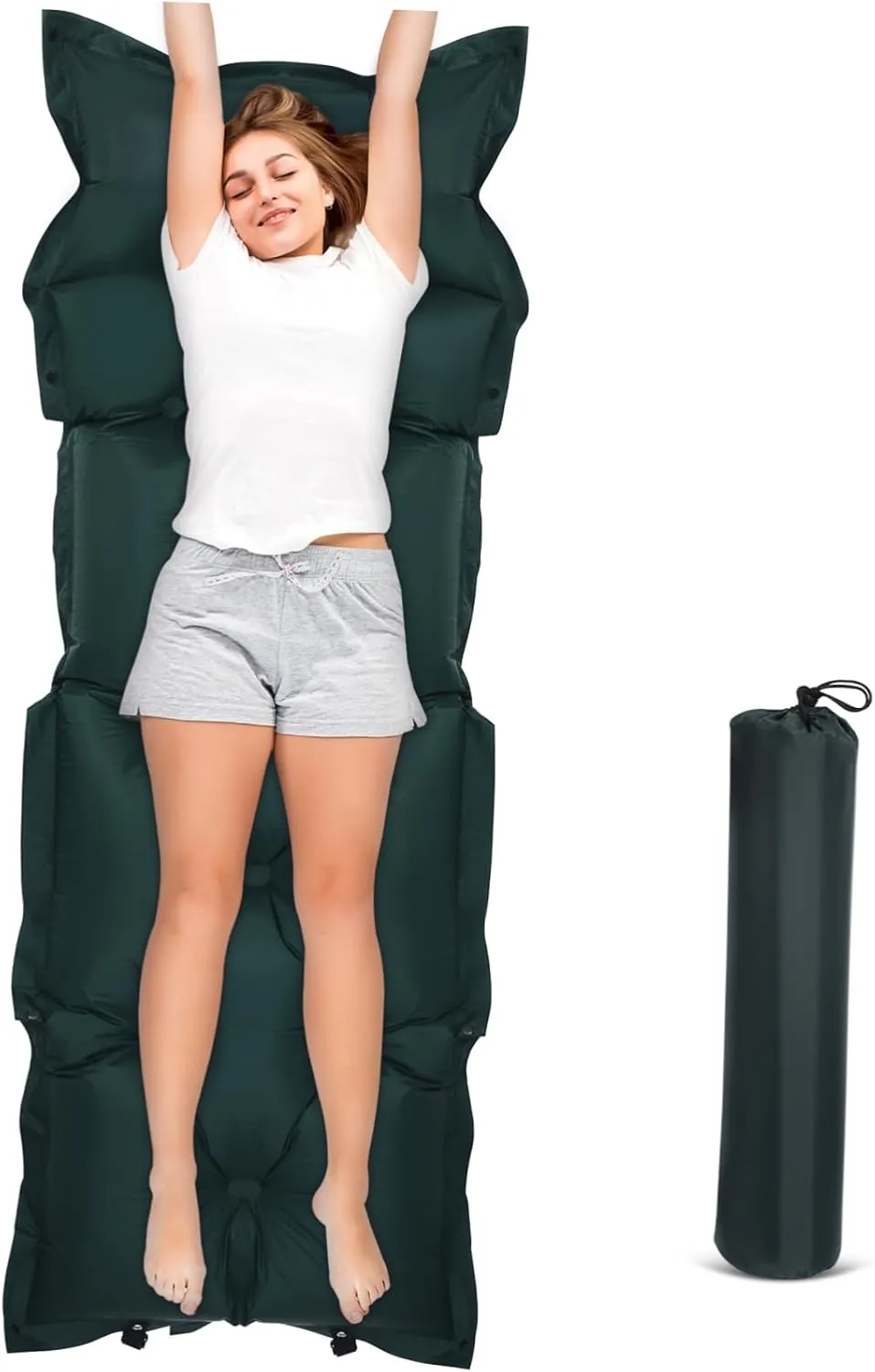Inflatable Self-Inflating Camping Sleeping Pad Mat Automatic Inflation and Comfortable Hiking Air Mattress for Outdoor Adventures