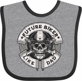 inktastic Future Biker Like Dad Baby Bib