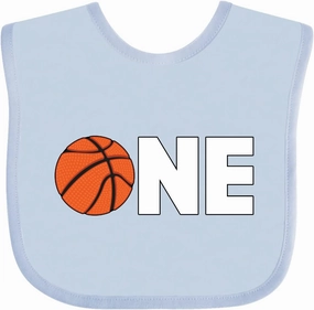 inktastic One- Basketball First Birthday Baby Bib