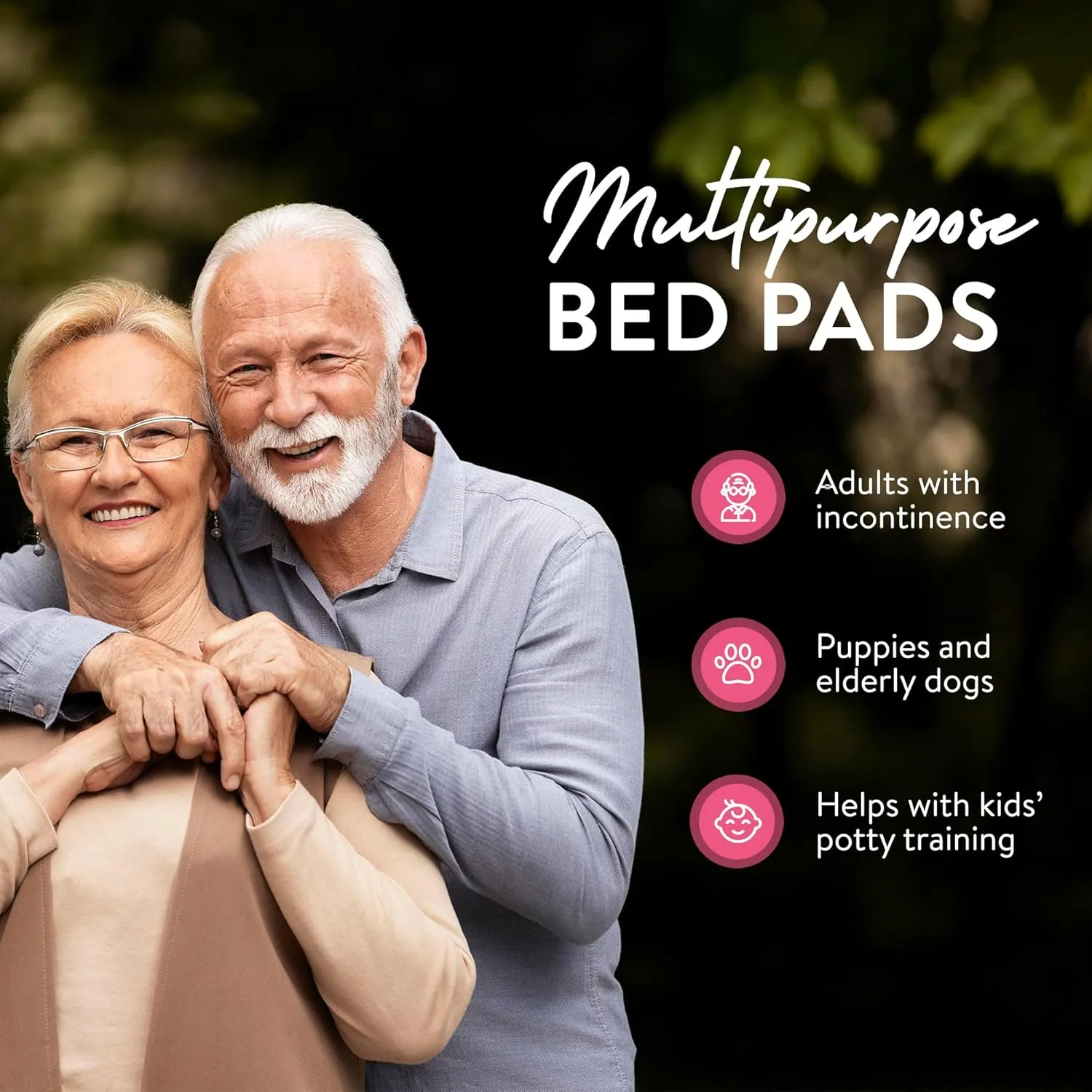 Inspire XL 36 x 36 Ultra Underpads Incontinence Bed Pads | Contemporary Modern Design | Hospital Bed Pads Disposable Adult Extra Large Chux Pads | Chucks Pads Disposable Adult | Medical Bed Linens.