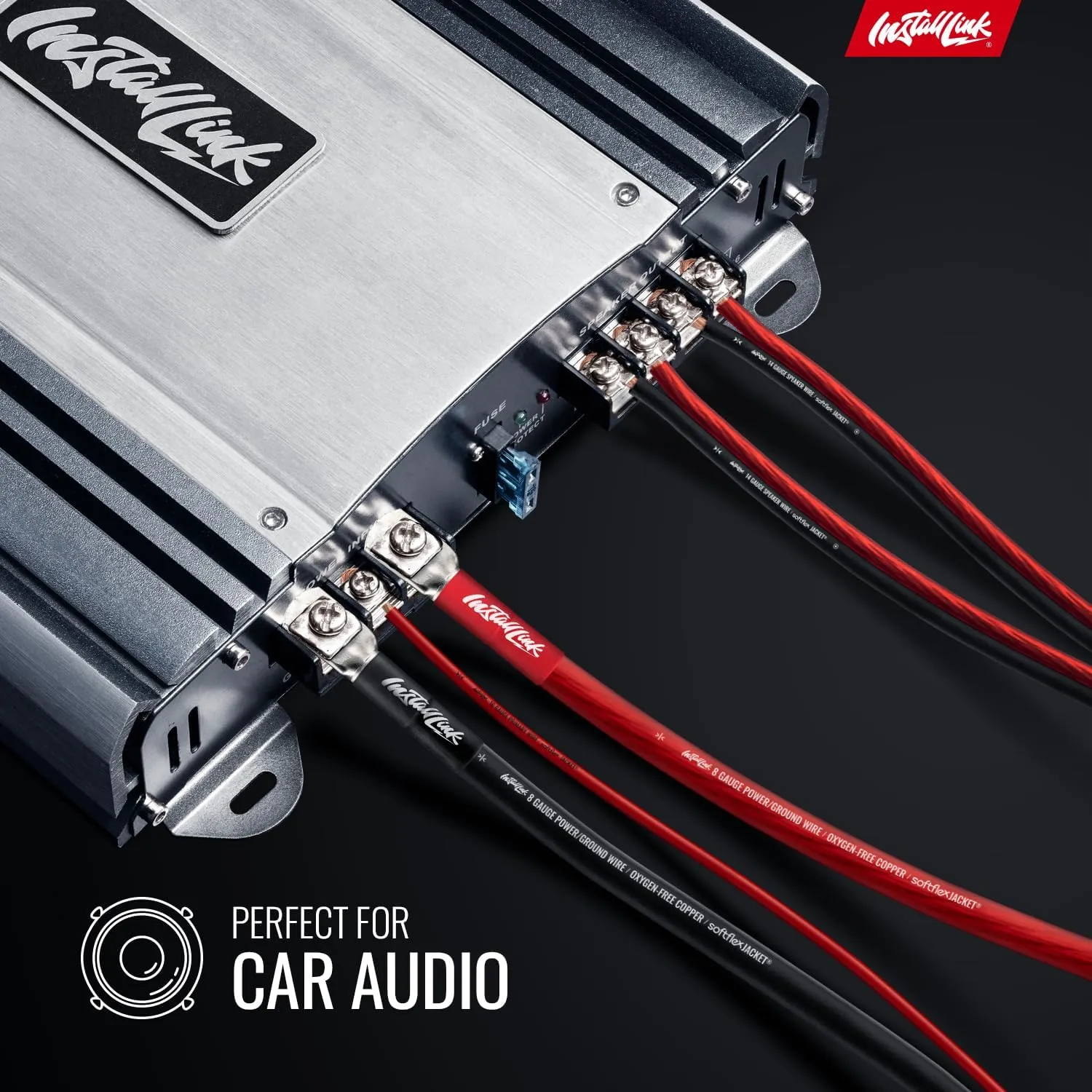 Install Link 14 Gauge Speaker Wire (Speaker Cable) for Car, Home or RV Audio Cable, 100ft, CCA