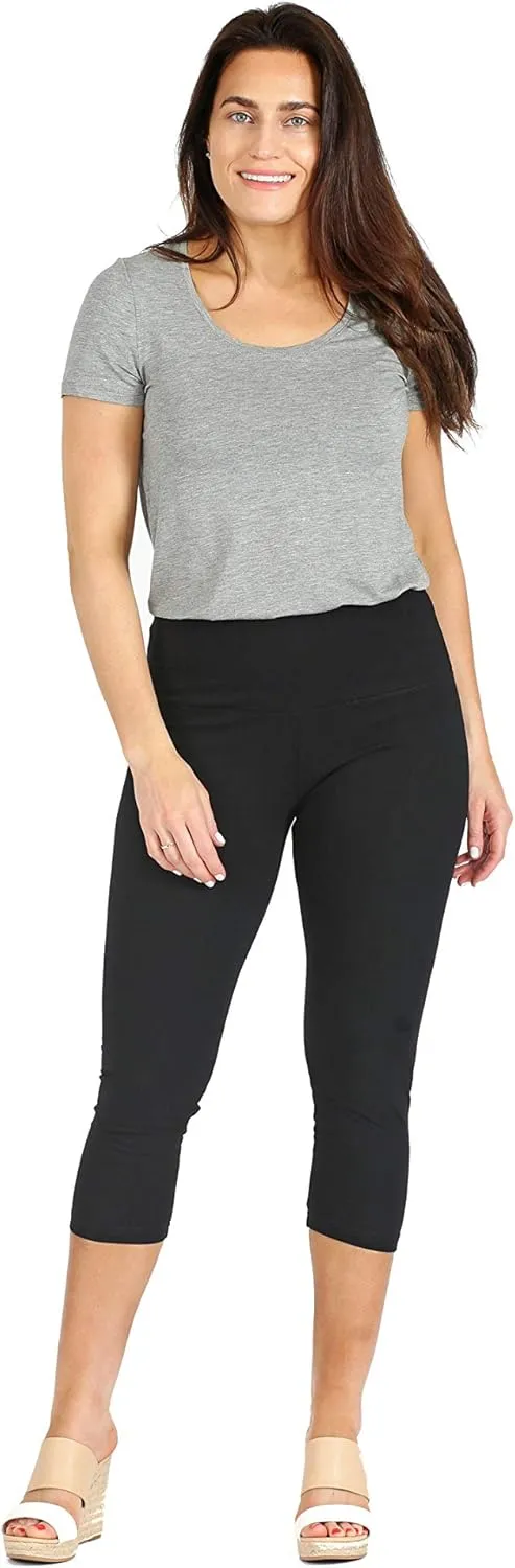 INTRO. Tummy Control High Waist Pull-On Capri Length Legging