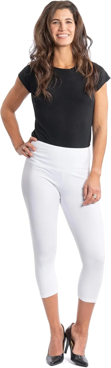 INTRO. Tummy Control High Waist Pull-On Capri Length Legging