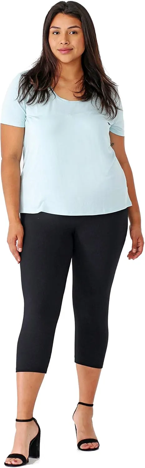 INTRO. Tummy Control High Waist Pull-On Capri Length Legging