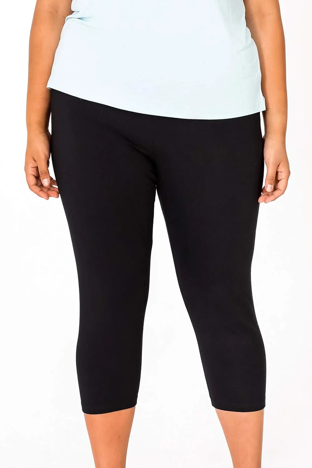 INTRO. Tummy Control High Waist Pull-On Capri Length Legging