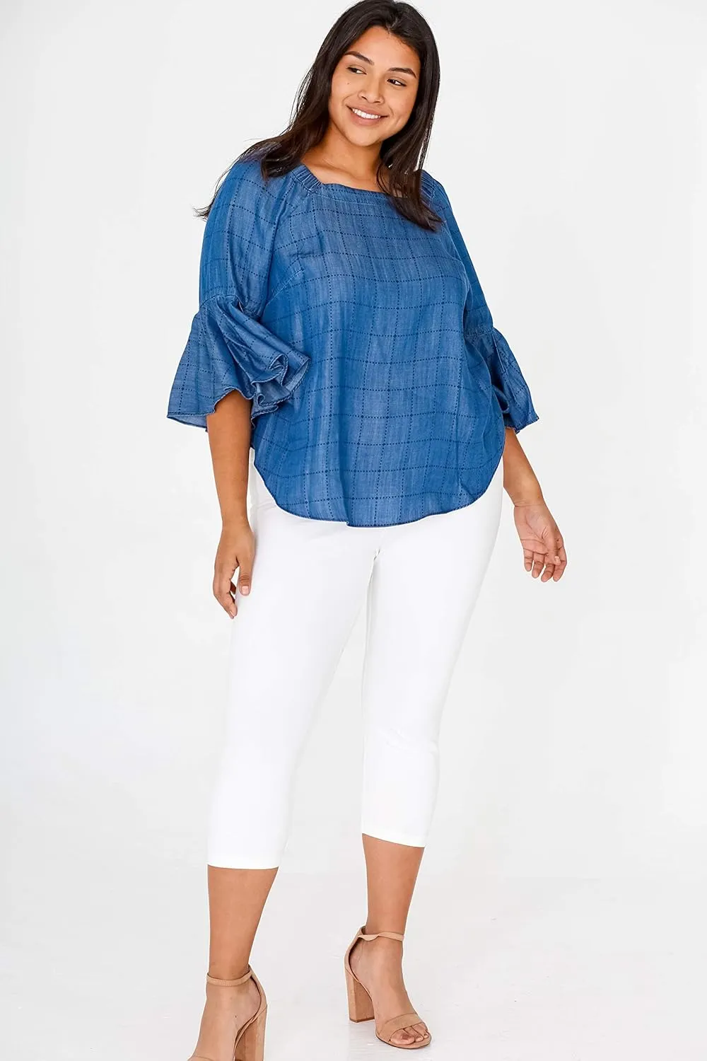 INTRO. Tummy Control High Waist Pull-On Capri Length Legging