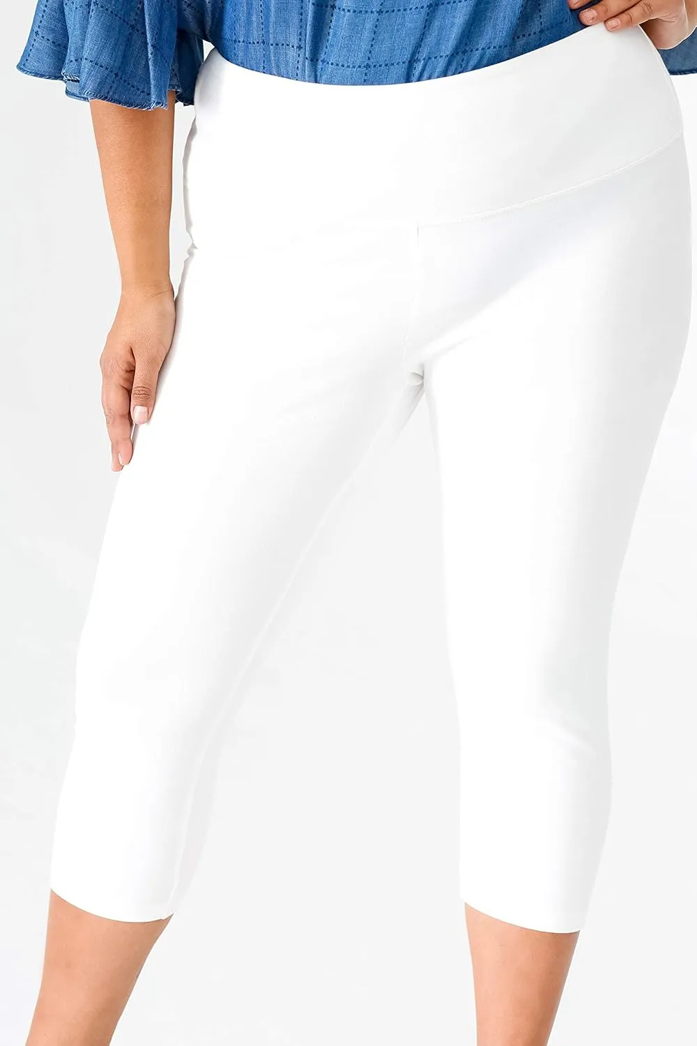 INTRO. Tummy Control High Waist Pull-On Capri Length Legging