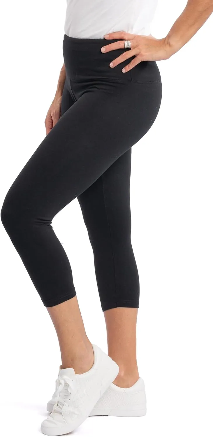 INTRO. Tummy Control High Waist Pull-On Capri Length Legging