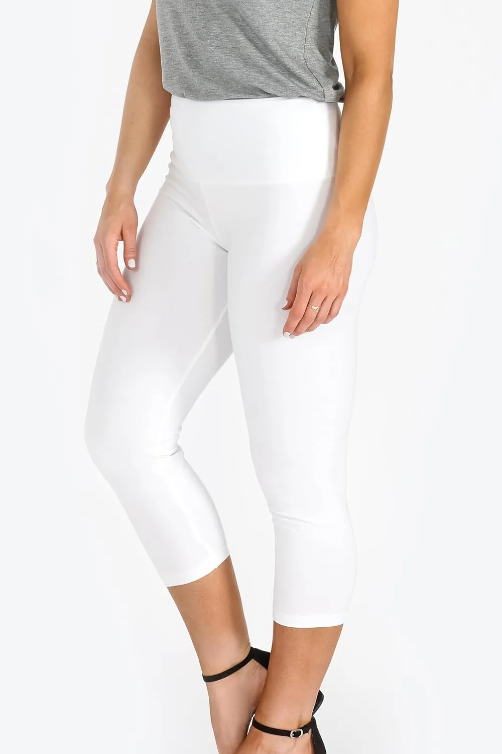 INTRO. Tummy Control High Waist Pull-On Capri Length Legging