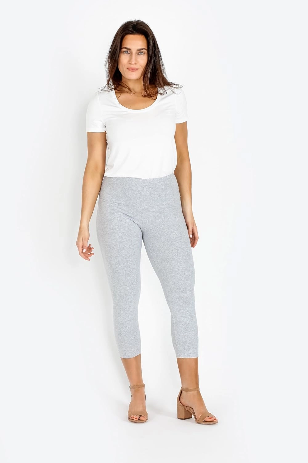 INTRO. Tummy Control High Waist Pull-On Capri Length Legging