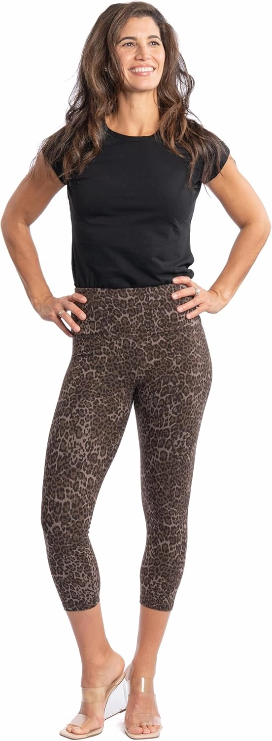 INTRO. Tummy Control High Waist Pull-On Capri Length Legging