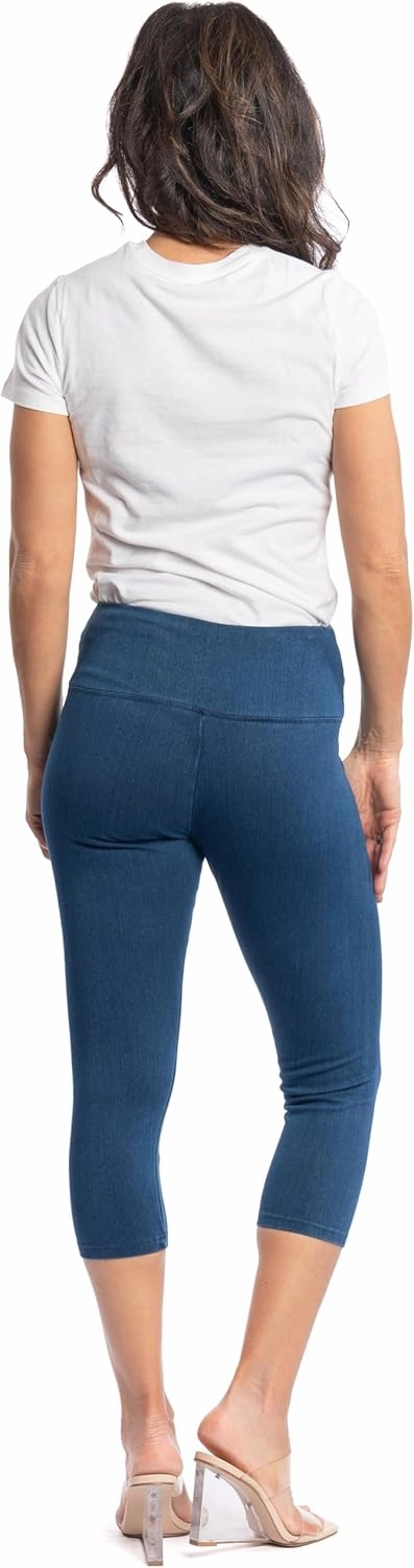 INTRO. Tummy Control High Waist Pull-On Capri Length Legging