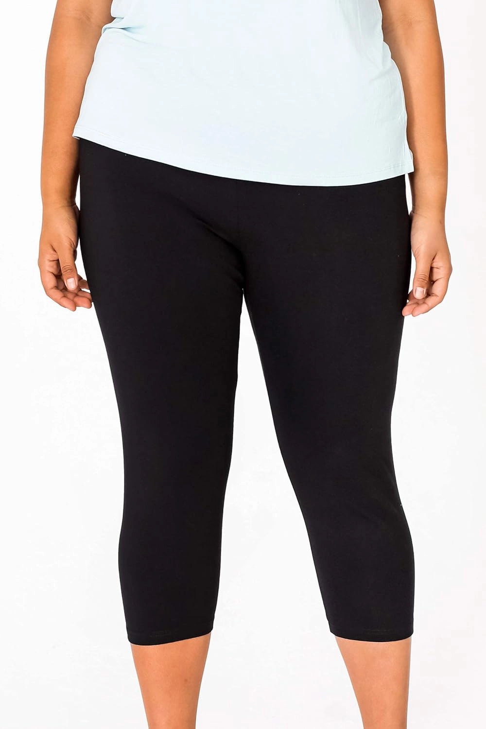 INTRO. Tummy Control High Waist Pull-On Capri Length Legging