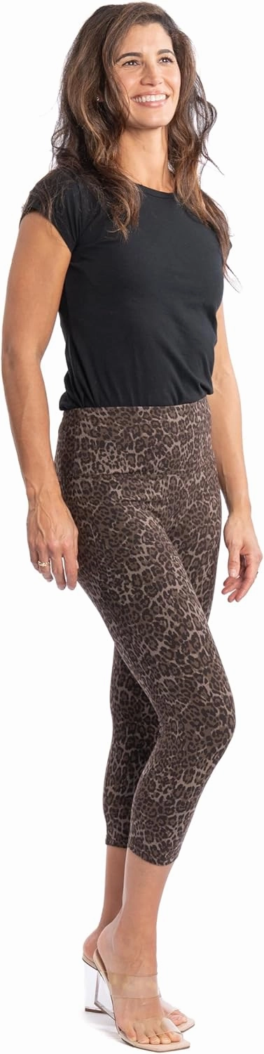 INTRO. Tummy Control High Waist Pull-On Capri Length Legging