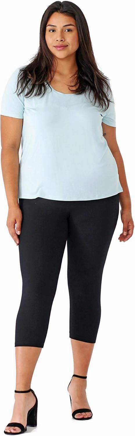 INTRO. Tummy Control High Waist Pull-On Capri Length Legging