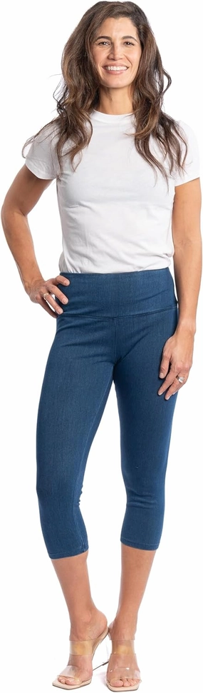 INTRO. Tummy Control High Waist Pull-On Capri Length Legging