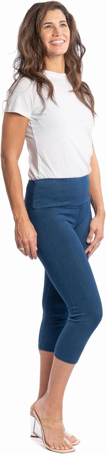 INTRO. Tummy Control High Waist Pull-On Capri Length Legging