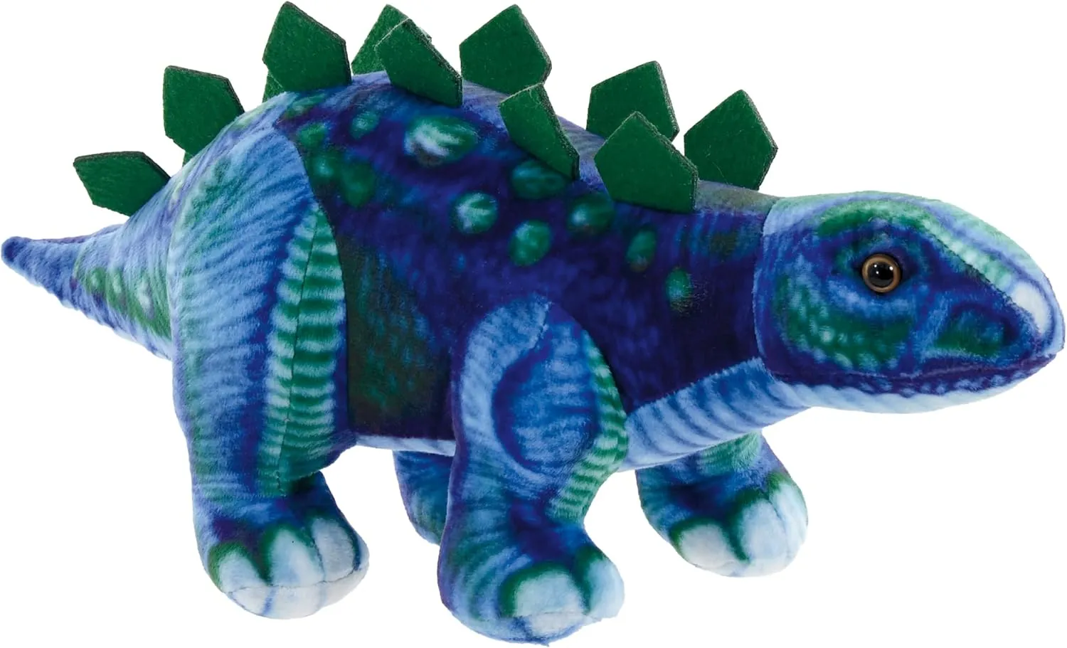 iscream Dinosaur Buddies Plush 15" x 7" Stegosaurus Toy with Roaring Sound