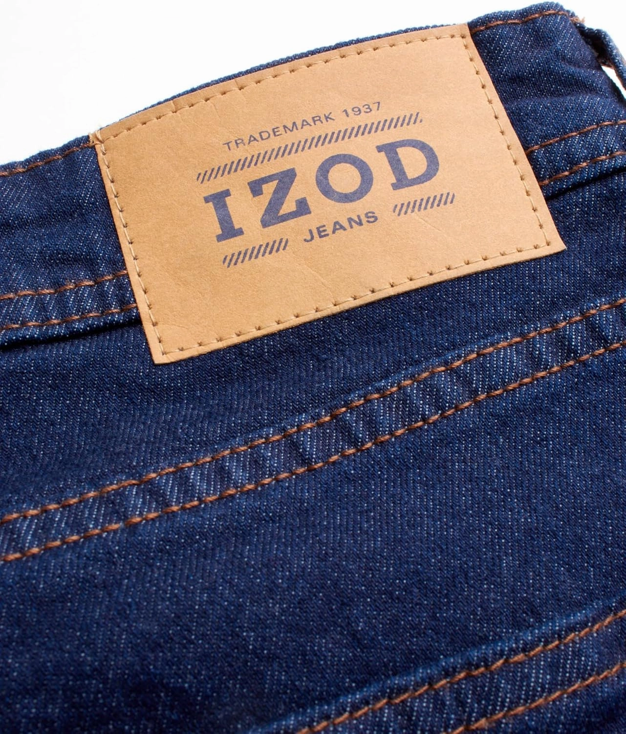 IZOD Men's Straight Fit Jeans - Comfortable Stretch Casual Pull On Denim Jeans for Men - Ultrasoft Men's Fashion Pants
