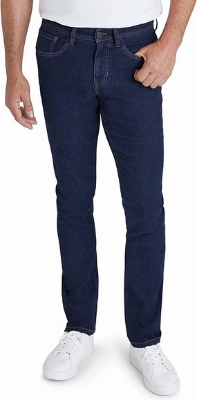 IZOD Men's Straight Fit Jeans - Comfortable Stretch Casual Pull On Denim Jeans for Men - Ultrasoft Men's Fashion Pants