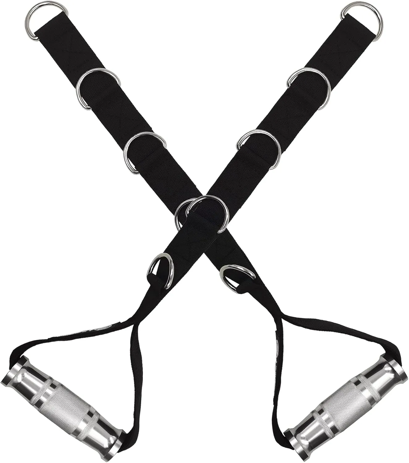 J Bryant Fitness Metal Gym Handles Multi D-Ring Handle Heavy Duty Aluminum Alloy Handle Grips Durable Workout Handles for Pulley LAT Pull Down System