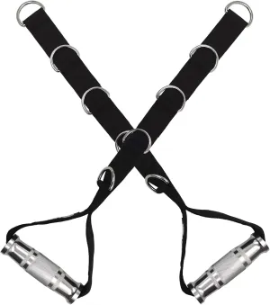 J Bryant Fitness Metal Gym Handles Multi D-Ring Handle Heavy Duty Aluminum Alloy Handle Grips Durable Workout Handles for Pulley LAT Pull Down System
