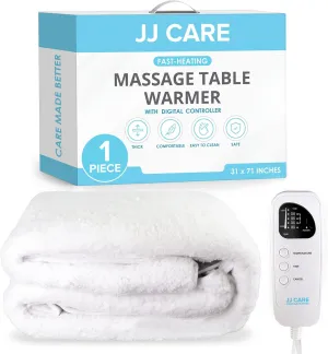 JJ CARE Massage Table Warmer 31"x71", Digital 5 Heat Control Massage Bed Warmer Fleece Pad w/Detachable 12 FT Cord, Table Warmer Massage Therapy w/Overheat Protection, Massage Table Heating Pad