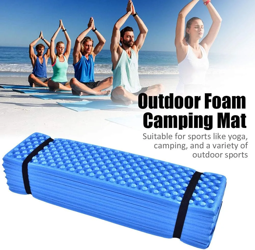 Joyzan Foam Egg Folding Camping Mat, Ultralight Closed Cell Pad Sleeping Lightweight Mat Compact Cushion Outdoor Mattress XPE Yoga Picnic Hiking Backpacking Mountaineering Plain Climbing