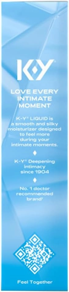 K-Y Liquid Classic Water-Based Body Friendly Formula 4.5 Fl Oz Personal Lubricant for Wetter Sex for Men, Women and Couples & Safe to Use with Latex Condoms (6 Pack)