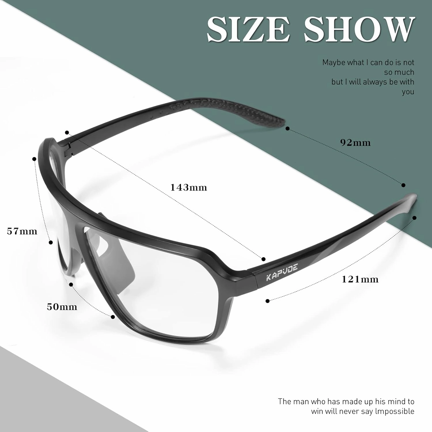KAPVOE Photochromic Cycling Glasses for Men Women Sports Sunglasses MTB Biking Sunglasses UV Protection K64