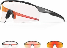 KAPVOE Photochromic Cycling Glasses Men Women Clear Mountain Bike Sunglasses Sports Sunglasses MTB Biking Baseball K91
