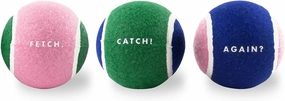 kate spade new york Dog Tennis Balls, Pet Safe Balls for Dogs to Exercise & Train, Fetch Pet Toys, (Set of 3)