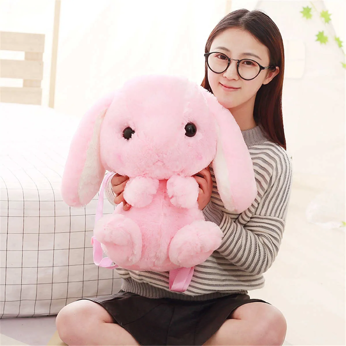 Kawaii Lolita Bunny Backpack Plush Bag