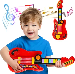 Kids Guitar-Piano 2-in-1 Musical Instrument, Toddler Guitar for 3-5 Year Old Boys Girls, Adjustable Educational Toy, for Birthdays.