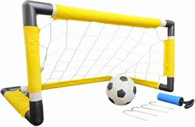 Kids Soccer Goal Set with Ball, Pump & Net – Portable Outdoor Backyard Sports Toy for Summer Fun – Easy Setup, Weather-Resistant