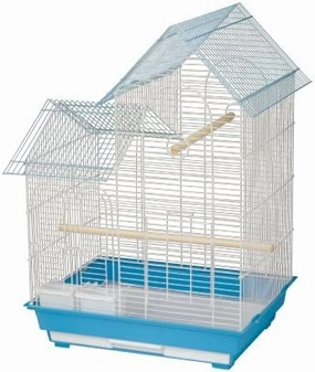 King's Cages ES 2016 H House top Bird cage Toy Toys Finches Lovebirds Canaries (Black)