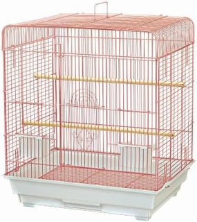 King's Cages ES 2016 S Square top Bird cage Toy Toys Finches Lovebirds Canaries (Black)