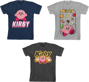 Kirby Youth 3-Pack Crew Neck Short Sleeve T-Shirts