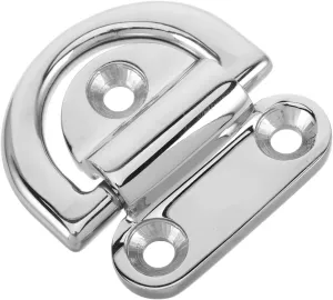 Kisangel D Ring Anchor for Boats Folding Tie Down Lashing Ring with Mounting Bracket Durable Eye Plate for Reliable Connection Harsh Environments Versatile Mooring Equipment Attachment