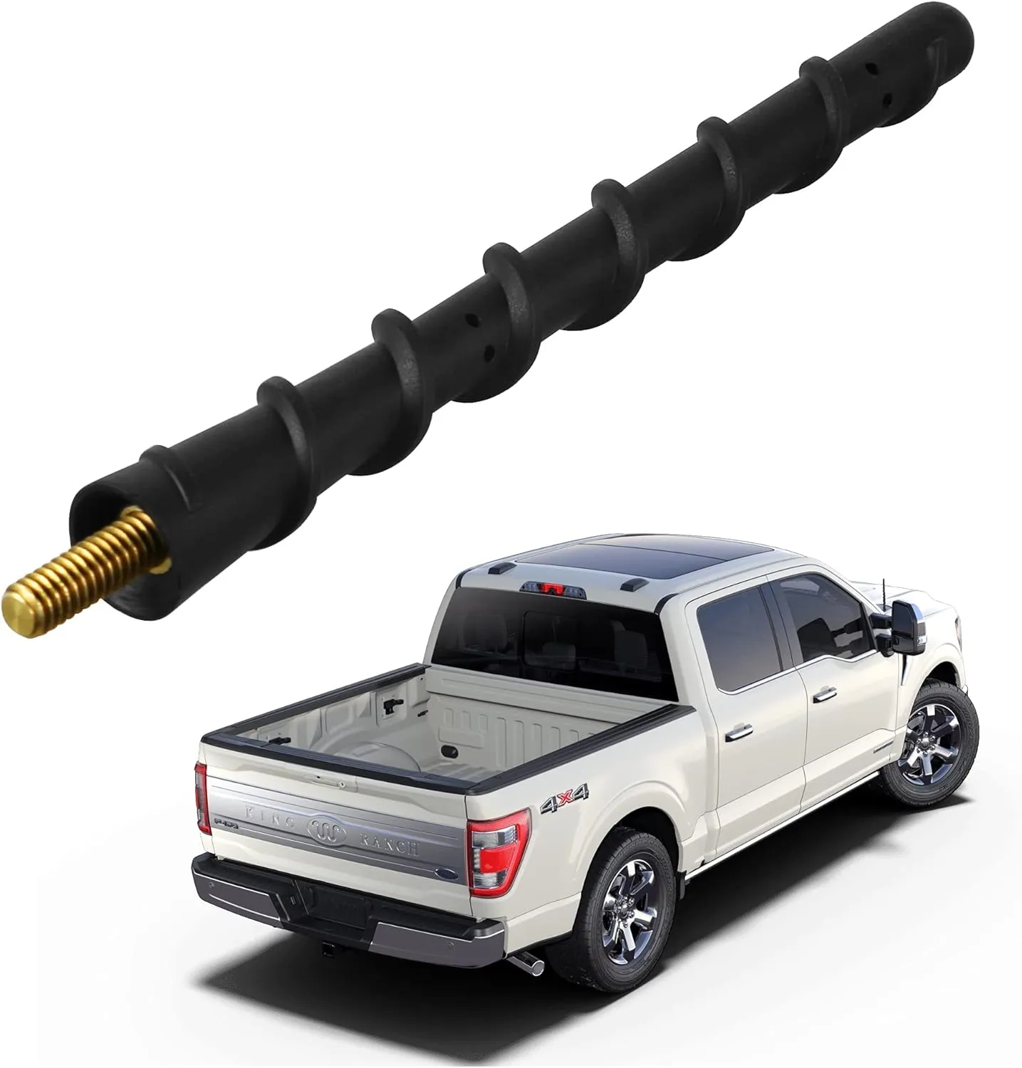 KSaAuto Antenna Compatible with Ford F150 2009-2025, 8 Inch F-150 Truck Accessories Ford Pickup Truck Radio Short Antenna Replacement 2017-2025 F-250 F-350 Bronco