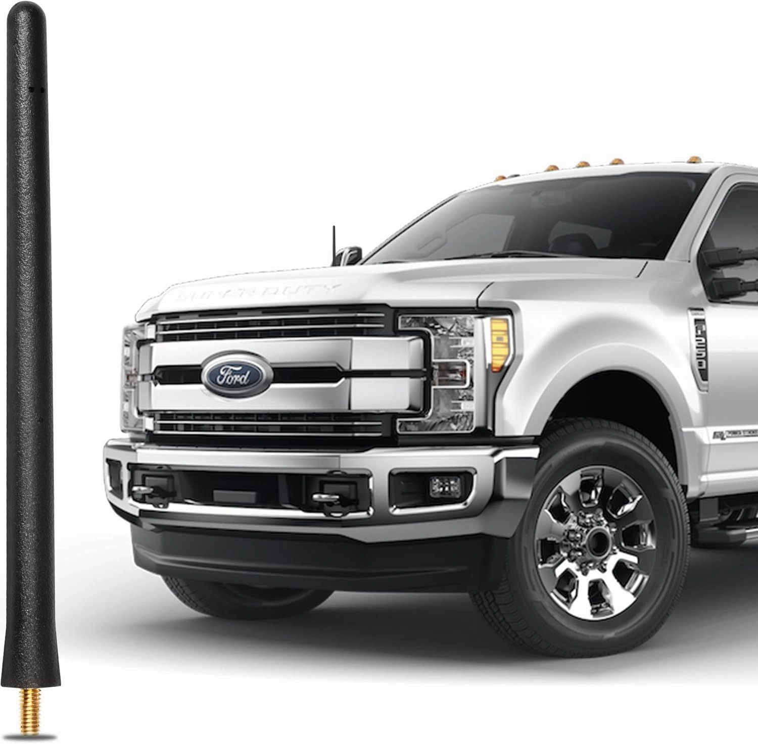 KSaAuto 6 3/4 Inch Short Antenna for Ford F-250 F-350 Super Duty 2017-2025, Ford F-150 F250 F350 Bronco Accessories Car Truck Antenna Replacement