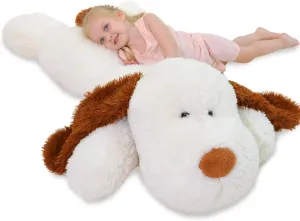 Large Dog Stuffed Animals 47 inch, Big Stuffed Dog Plushies, Giant Plush Dog Gift for Kids Boys, Birthday,Valentine,Christmas