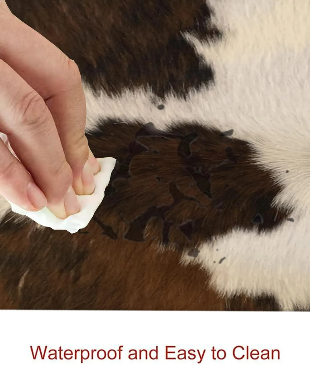 Large Gaming Mouse Pad, Computer Mouse Mat, Funny Desk Pad Protector Decoration, Big Cute Desk Pad, Non-Slip Base 31.5 x 11.8 in Retro Brown Cowhide