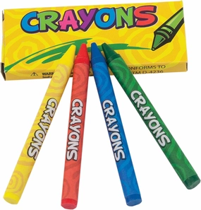 Large Crayons (36) Pieces - 4 Pieces Per Pack, Crayons Pack, Bulk Large Crayons as Kids Party Favors, Piñata Stuffer, Carnival Prize, Back to School Supplies