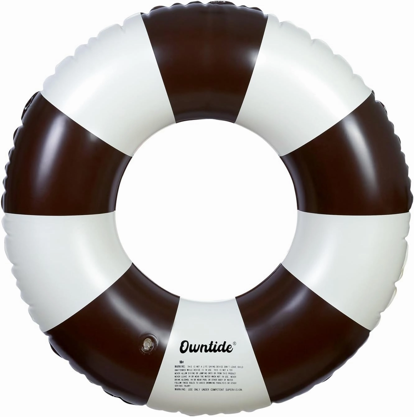 Large Swim Ring with Handles for Kids Adults, 35 Inch Classic Striped Pool Inner Tubes, Inflatable Pool Floats, Float Naked, Pool Floaties Adult Size for Summer Pool Party Beach