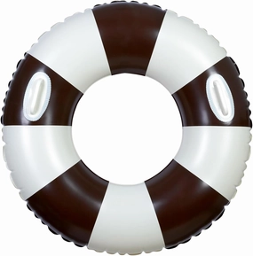 Large Swim Ring with Handles for Kids Adults, 35 Inch Classic Striped Pool Inner Tubes, Inflatable Pool Floats, Float Naked, Pool Floaties Adult Size for Summer Pool Party Beach