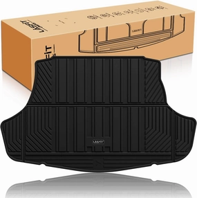 LASFIT Trunk Mat for Toyota Camry 2025 2024 2023 2022 2021 2020 2019 2018 Hybrid/L/LE/SE/TRD/XLE/XSE & for Toyota Avalon 2019-2022, TPE All Weather Custom Fit Trunk Liner for Camry 2018-2025, Black